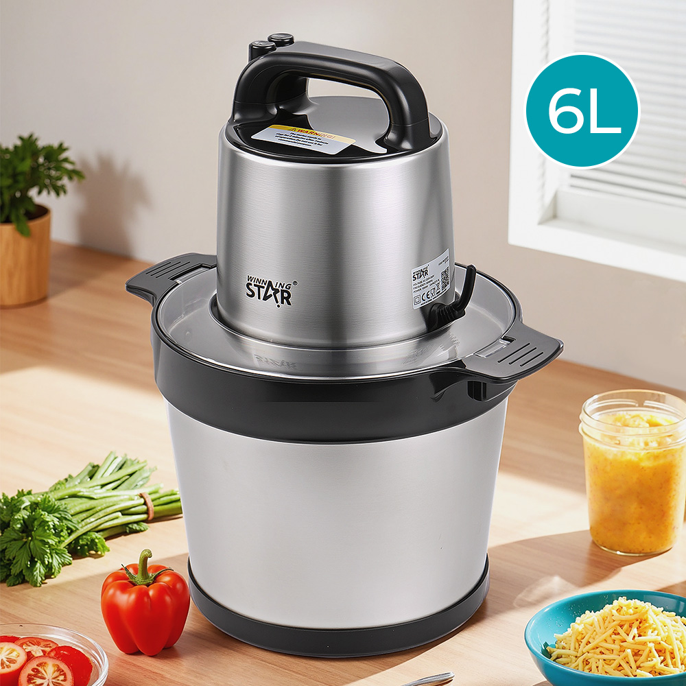 Winning Star ST-5566 Powerful 1000W 6L Food Processor - Image 5