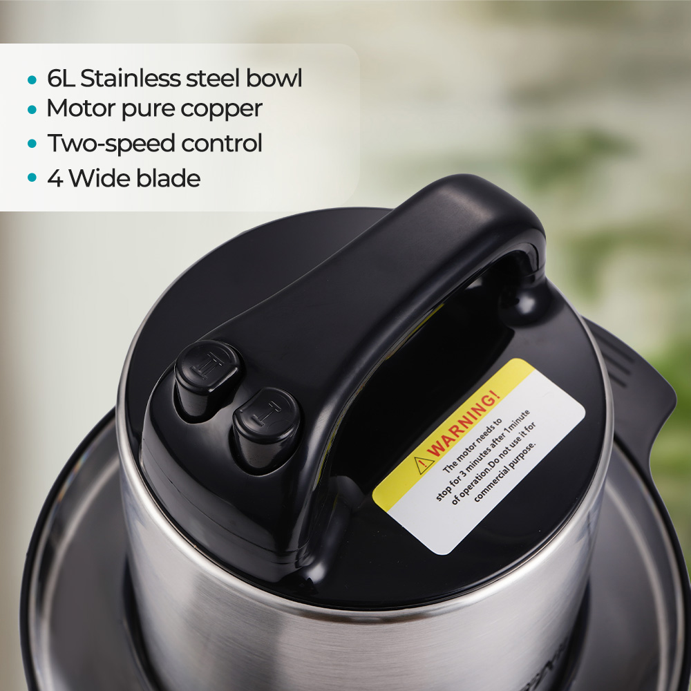Winning Star ST-5566 Powerful 1000W 6L Food Processor - Image 3