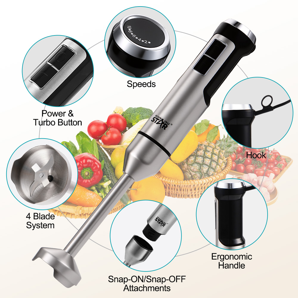 Winning Star 2-in-1 Household Electric Hand Blender ST-6551 - Image 2