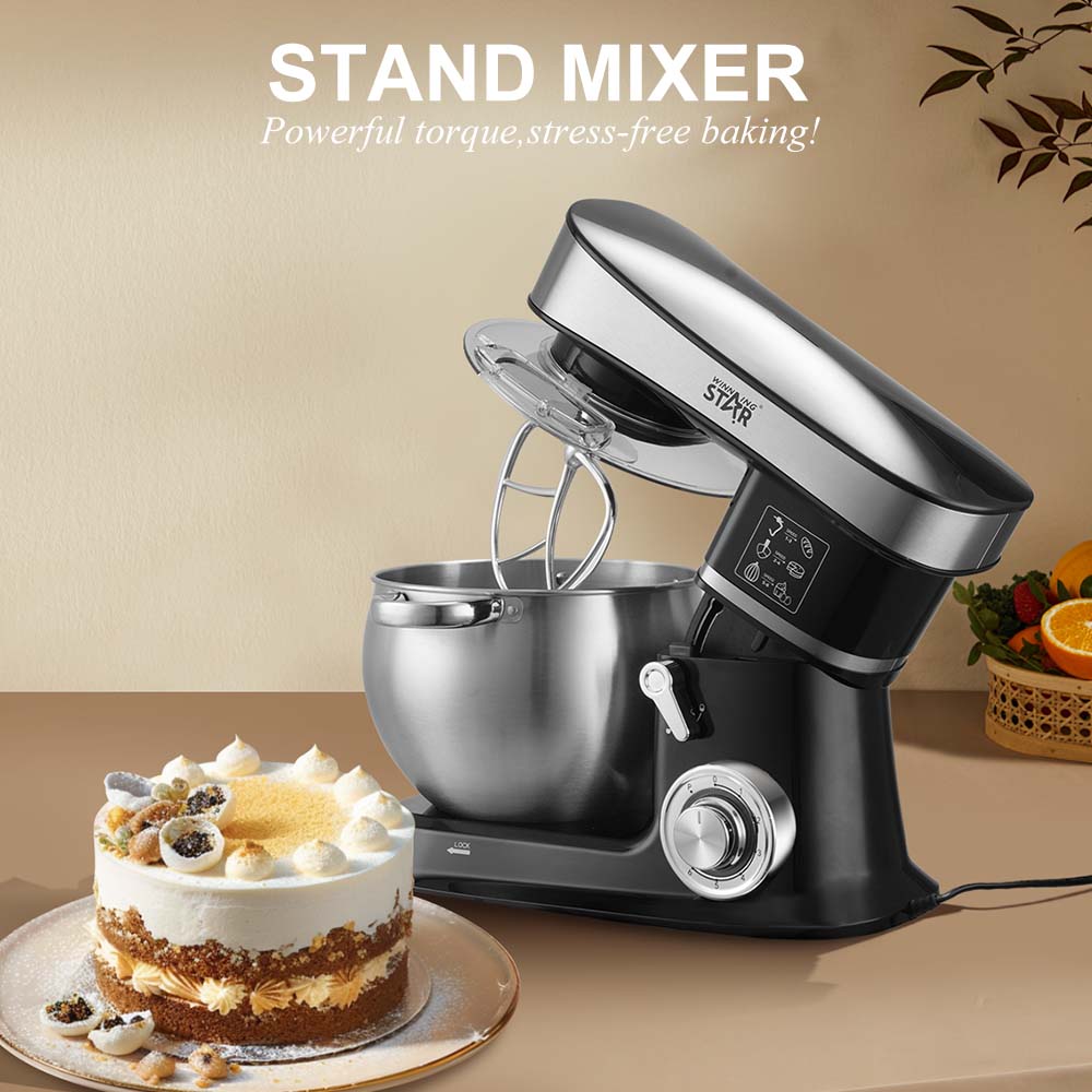 Winning Star ST-5303 6L High Quality 6 Speed Kitchen Stainless Steel Stand Mixer for Baking - Image 2