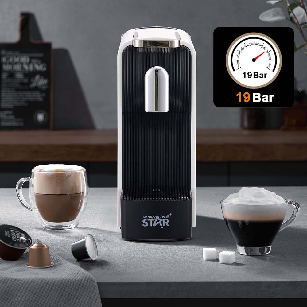 Winning Star ST-9746 4 -in-1 Automatic Heated Multi-Capsule Coffee Maker for Latte Cappuccino - Image 3