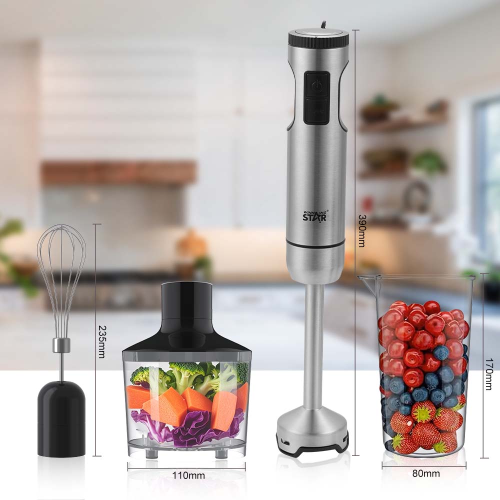 Winning Star 4-in-1 Electric Mixer Food Portable Blender Set ST-6500 - Image 4