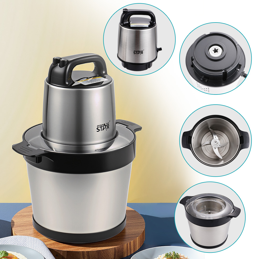 Winning Star ST-5566 Powerful 1000W 6L Food Processor - Image 2