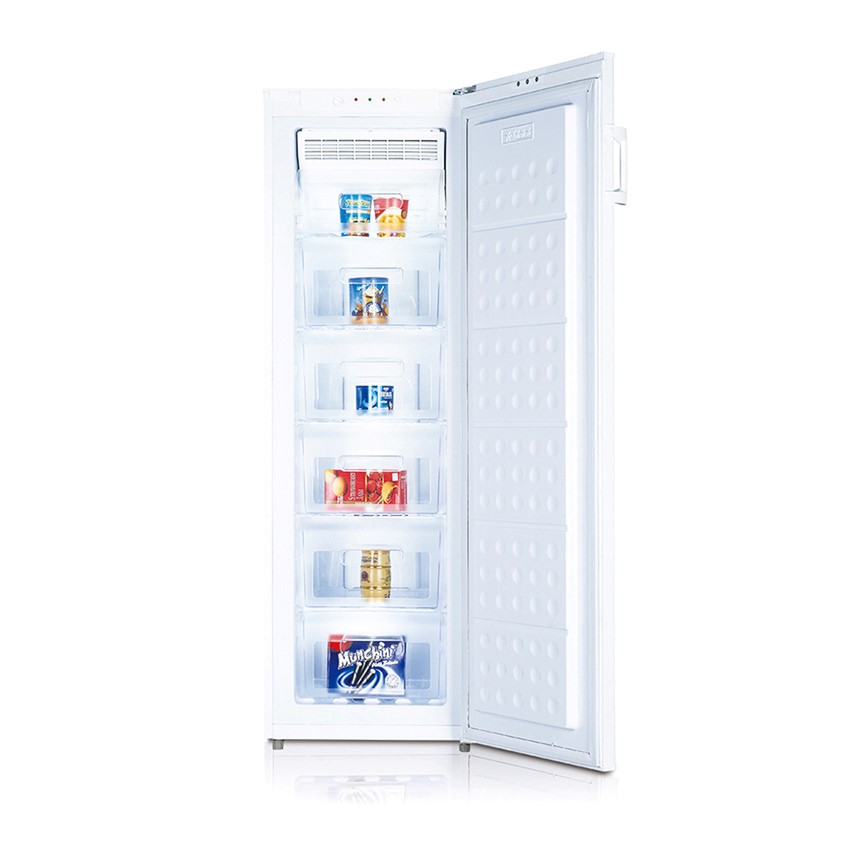 Novox Upright Freezer, 188L, 6 Drawers, White - Image 2