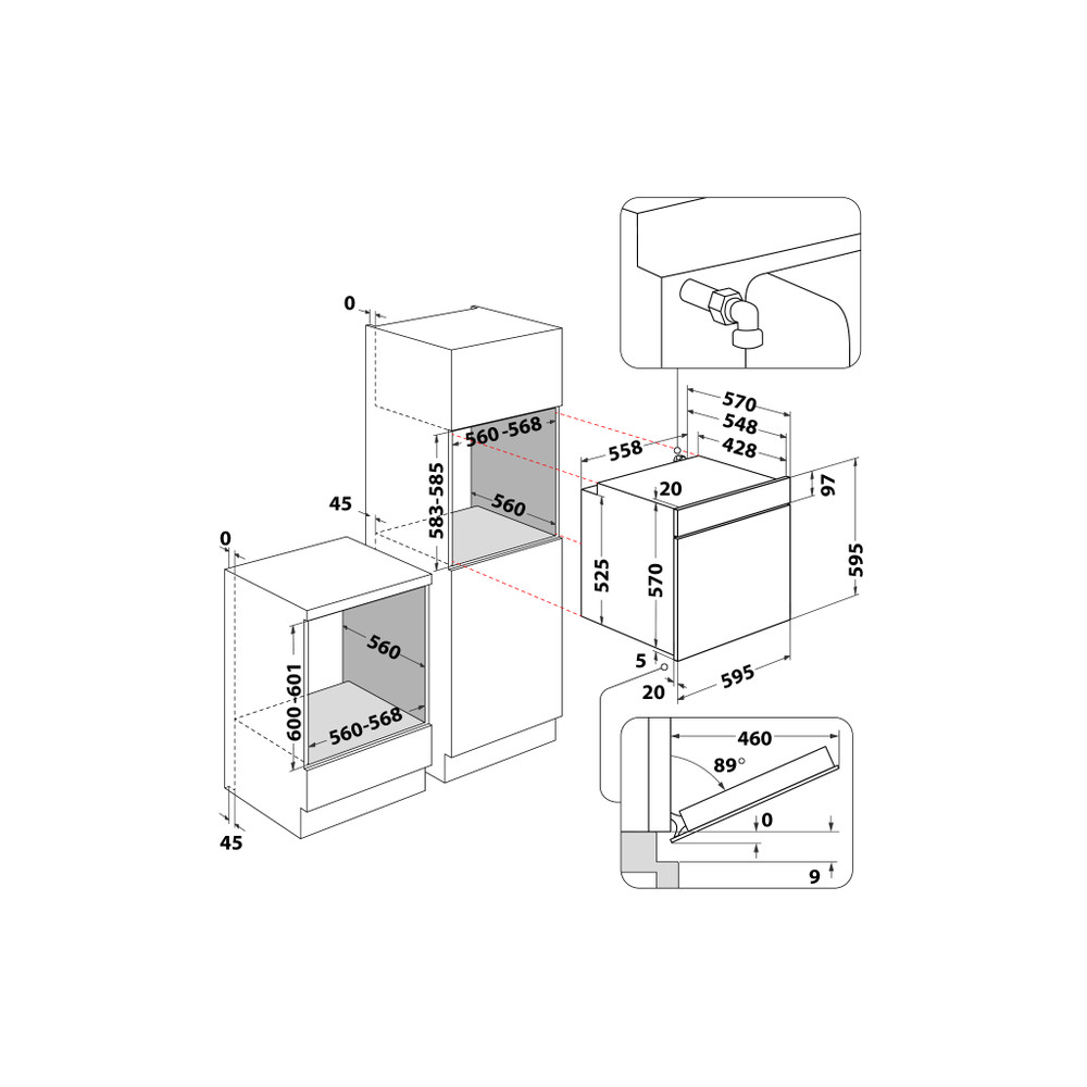 Ariston built in gas oven GA3 124 IX A1 - Image 2