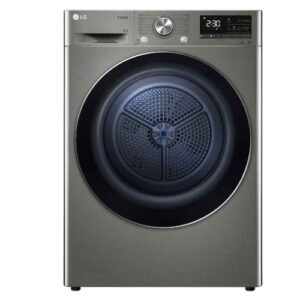 LG Energy Saving Dryer, 9kg, Silver, Capable Drying with Dual Heat Pump