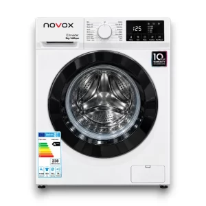 Novox 9KG Front Load Washing Machine – White